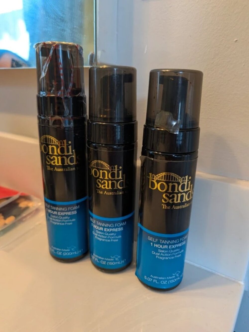 6.5 fl oz 5 fl oz Bondi sands self tanning foam 1 hour express